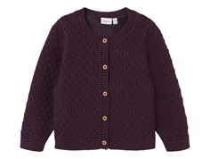 Name It plum perfect knit cardigan